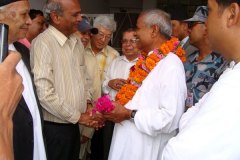 With President Ram Baran Yadav