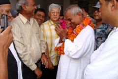 With President Ram Baran Yadav