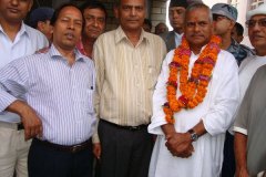 With President Ram Baran Yadav